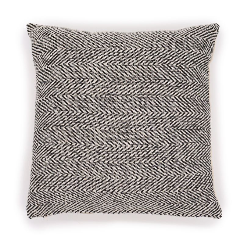 Housse de Coussin Classique - Chevron Fin Gris - 40x40cm