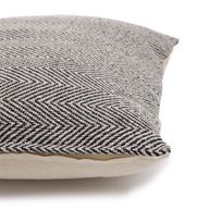 Housse de Coussin Classique - Chevron Fin Gris - 40x40cm