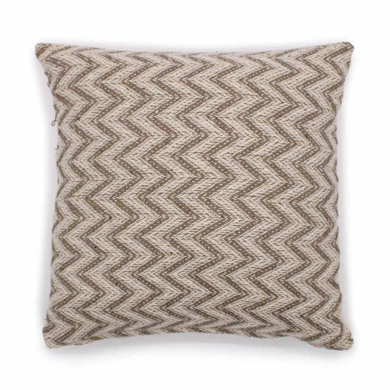 Housse de Coussin Classique - Chevron Large Gris - 40x40cm