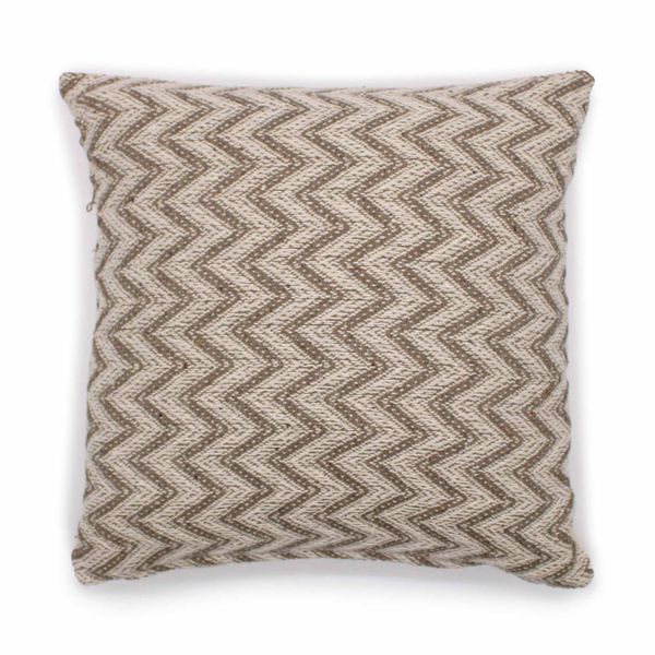 Housse de Coussin Classique - Chevron Large Gris - 40x40cm