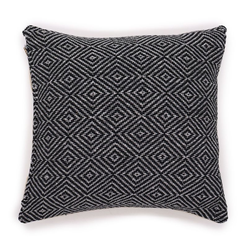 Housse de Coussin Classique - Labyrinthe Noir - 40x40cm