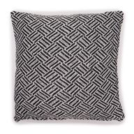 Housse de Coussin Classique - Croisillons Noir - 40x40cm