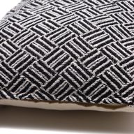 Housse de Coussin Classique - Croisillons Noir - 40x40cm