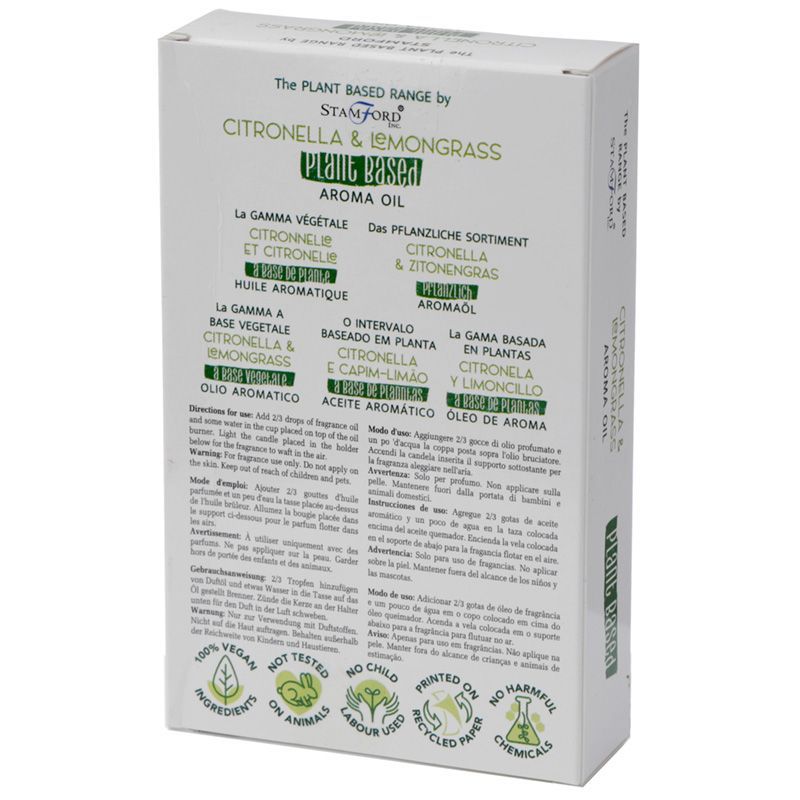 Huiles Aromatiques à base de Plantes - Citronnelle