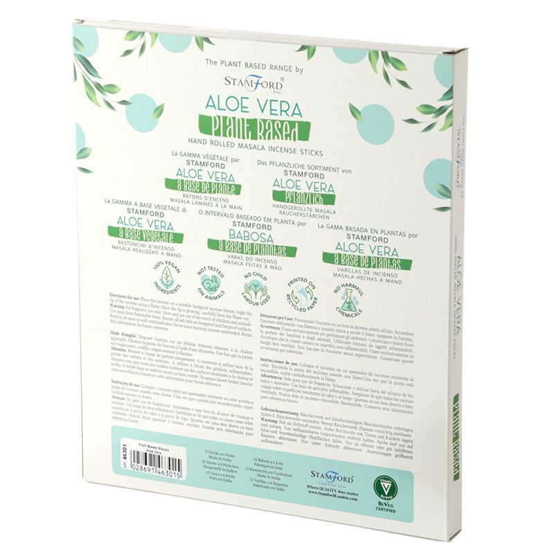 Bâtons d'Encens Masala à base de Plantes - Aloe Vera