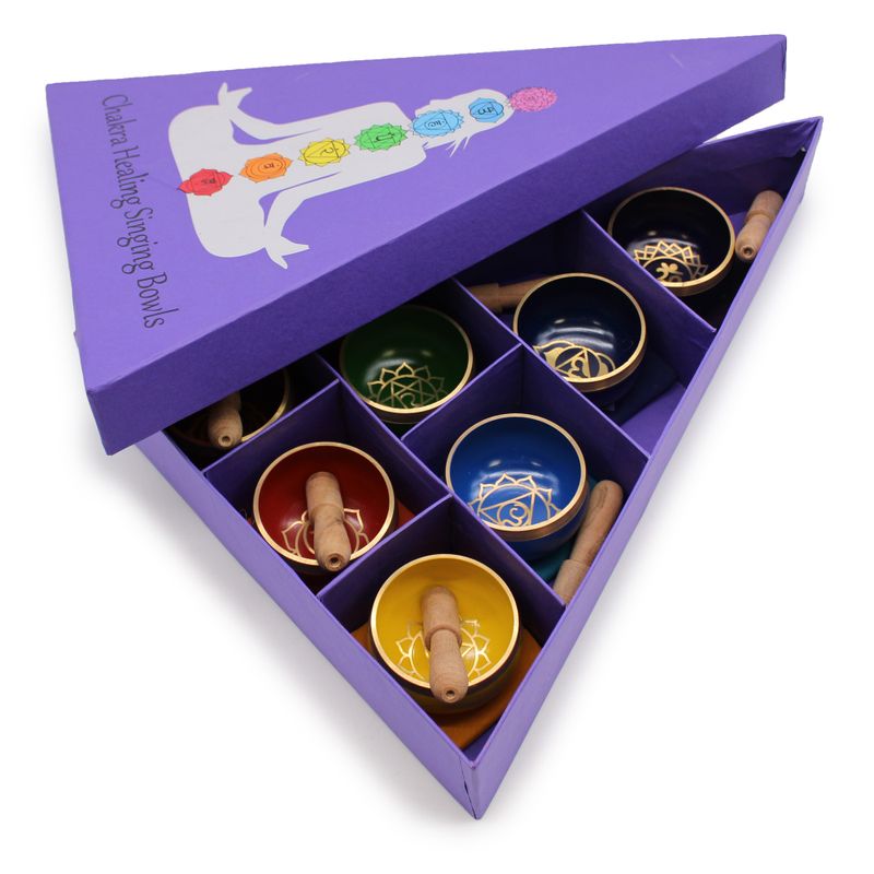 Coffret Cadeau Bols Chantants - Chakra Pyramide