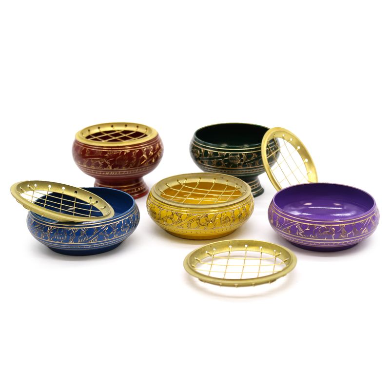 Brûleur d'Encens pour Charbon de Bois - Chakra - Gorge