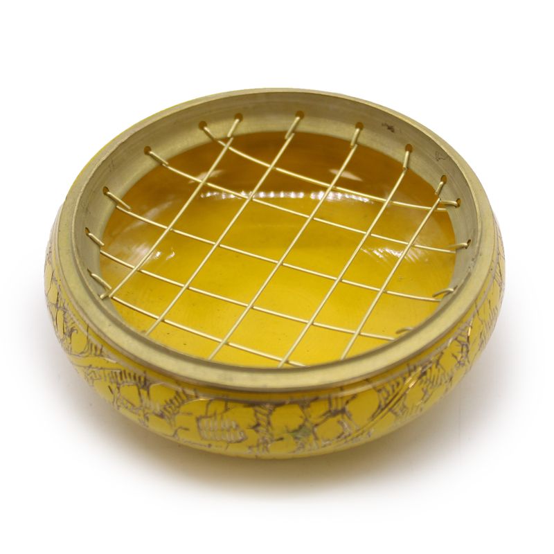 Brûleur d'Encens pour Charbon de Bois- Chakra - Plexus Solaire
