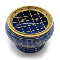 Grand Brûleur d'Encens pour Charbon de Bois - Chakra - Troisième Œil