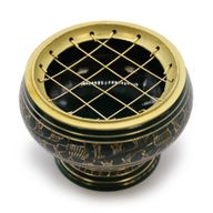 Grand Brûleur d'Encens pour Charbon de Bois- Chakra - Cœur