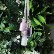 Collier de Pierres Précieuses en Bouteille - Améthyste