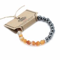 Bracelets Pierres Précieuses Facettes Magnétique - Cornaline