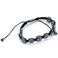 Bracelets Shamballa Hématite Magnétique - Têtes de Mort Hexagones