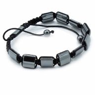 Bracelets Shamballa Hématite Magnétique - Double Cuboïdes