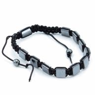 Bracelets Shamballa Hématite Magnétique - Cubes Plats