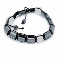 Bracelets Shamballa Hématite Magnétique - Cuboïdes Roses