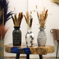 Vase en Forme de Tourbillons - Crème