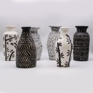 Vase en Forme de Tourbillons - Crème