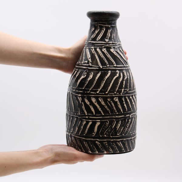 Vase Cône Grec - Chocolat