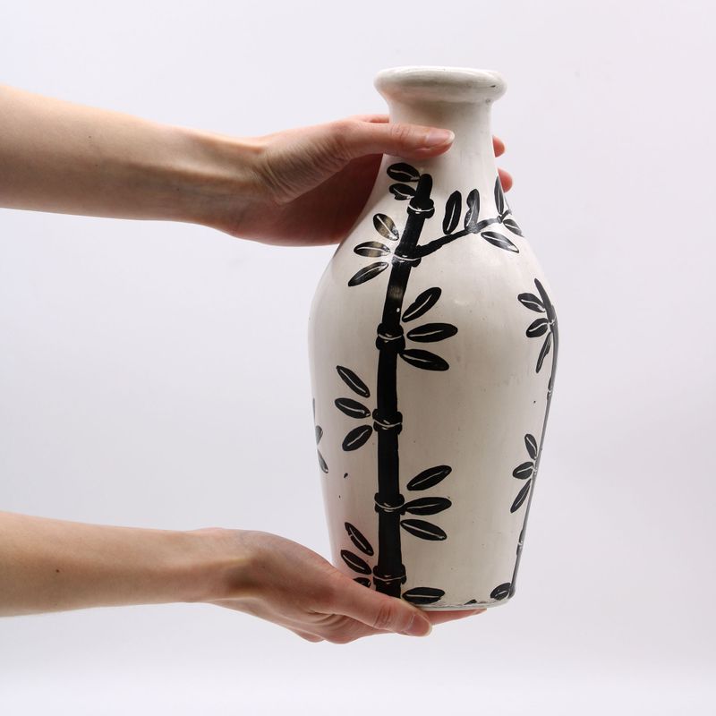 Vase avec Motif Bambou - Naturel