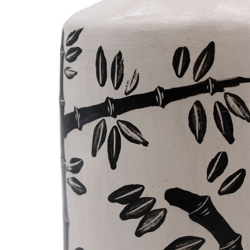 Vase Droit Motif Bambou - Naturel
