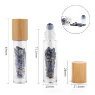 Flacon Roll-on Huile Essentielle & Pierres Précieuses - Sodalite - Bouchon en bois
