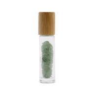 Flacon Roll-on Huile Essentielle & Pierres Précieuses - Aventurine - Bouchon en bois