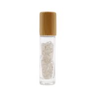 Flacon Roll-on Huile Essentielle & Pierres Précieuses - Quartz de Roche - Bouchon en bois
