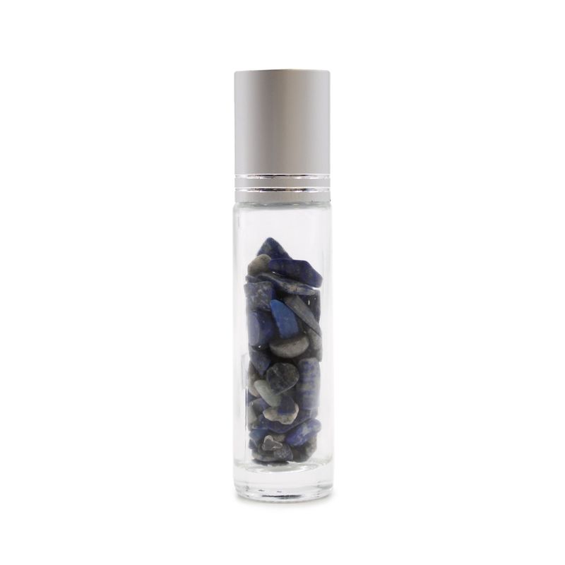 Flacon Roll-on Huile Essentielle & Pierres Précieuses - Sodalite - Bouchon Argenté