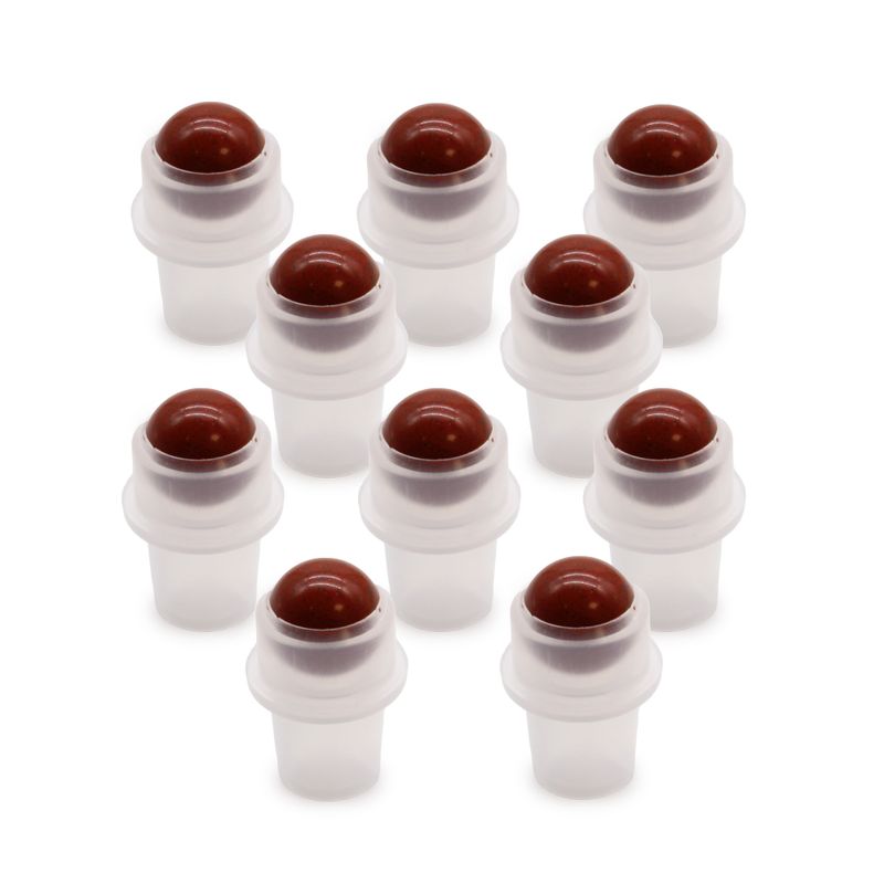 Embout Roll-on Pierre Précieuse pour Flacon 5ml - Jaspe Rouge