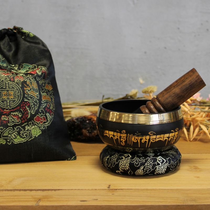 Ensemble de Bols chantants Fleur de lotus