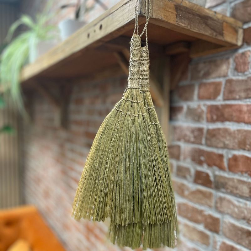 Pack de 4 Balais Fan en Feuilles de Pampa - Naturelles différentes tailles