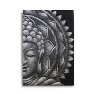 Mandala Demi Bouddha Gris - 60x80cm