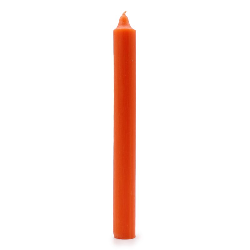 Bougies de Table en vrac de couleur unie - Orange rustique - Paquet de 100