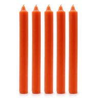 Bougies de Table en vrac de couleur unie - Orange rustique - Paquet de 100