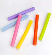 Bougies de Table en vrac de couleur unie - Orange rustique - Paquet de 100
