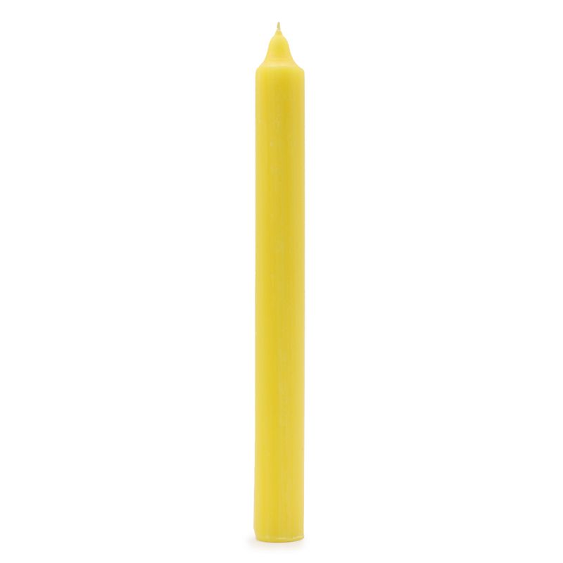 Bougies de Table de couleur unie en vrac - Citron rustique - Paquet de 100