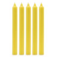 Bougies de Table de couleur unie en vrac - Citron rustique - Paquet de 100