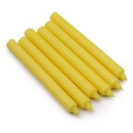 Bougies de Table de couleur unie en vrac - Citron rustique - Paquet de 100