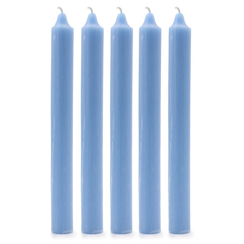 Bougies de Table de couleur unie en vrac - Bleu de mer rustique - Paquet de 100