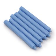 Bougies de Table de couleur unie en vrac - Bleu de mer rustique - Paquet de 100