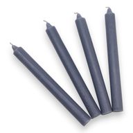 Bougies de Table  de couleur unie en vrac - Bleu canard rustique - Paquet de 100