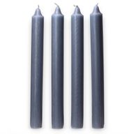 Bougies de Table  de couleur unie en vrac - Bleu canard rustique - Paquet de 100