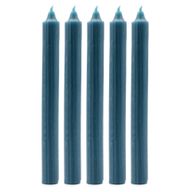 Set de Bougies de Table de Couleur Unie - Lot de 21 - Sarcelle Rustique