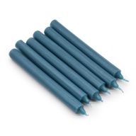 Set de Bougies de Table de Couleur Unie - Lot de 21 - Sarcelle Rustique