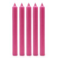Bougies de Table de couleur unie en vrac - Rose foncé rustique - Paquet de 100
