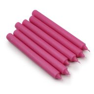 Bougies de Table de couleur unie en vrac - Rose foncé rustique - Paquet de 100