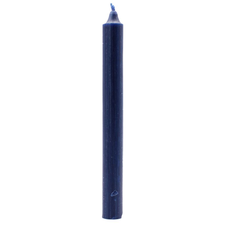Bougies de table de couleur unie en vrac - Marine rustique - Paquet de 100