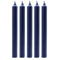 Bougies de table de couleur unie en vrac - Marine rustique - Paquet de 100