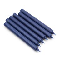 Bougies de table de couleur unie en vrac - Marine rustique - Paquet de 100